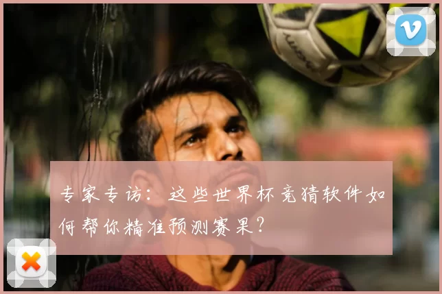 专家专访:这些世界杯竞猜软件如何帮你精准预测赛果?